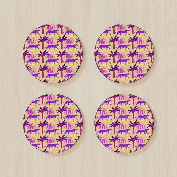 Coasters - Purple Panthers - printonitshop