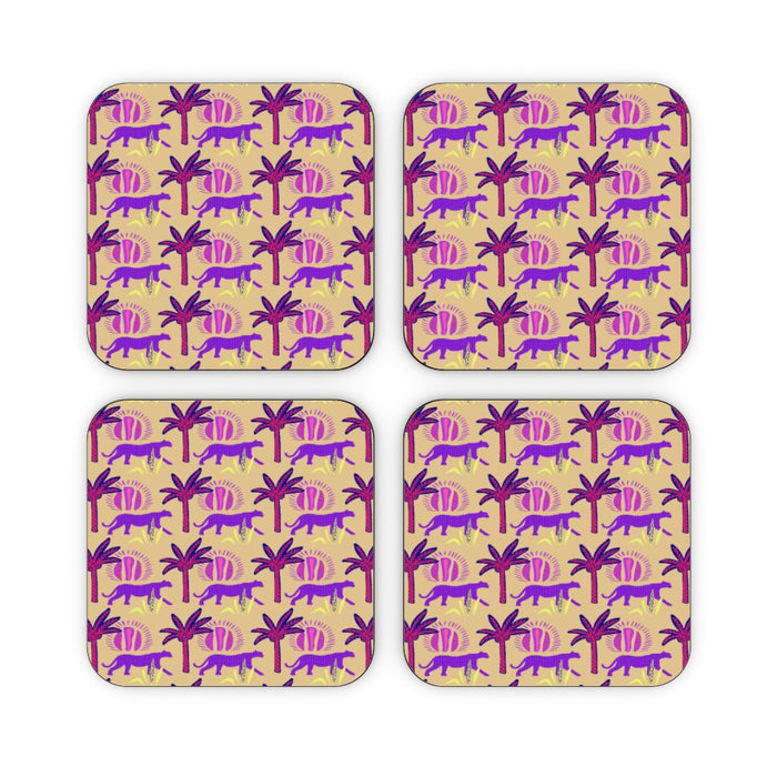 Coasters - Purple Panthers - printonitshop