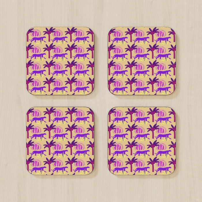 Coasters - Purple Panthers - printonitshop