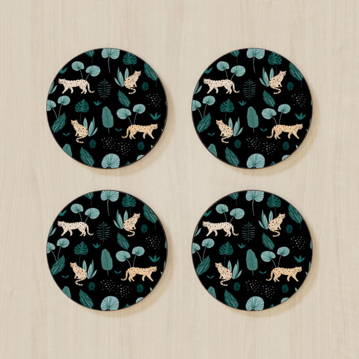 Coasters - Lazy Leopard - printonitshop