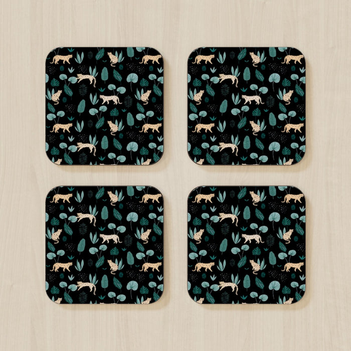 Coasters - Lazy Leopard - printonitshop