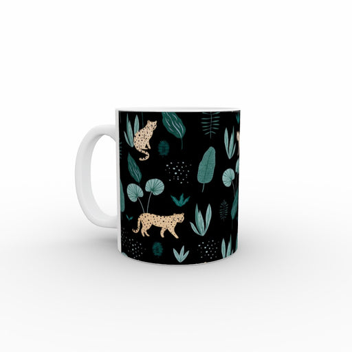 11oz Ceramic Mug - Lazy Leopard - printonitshop