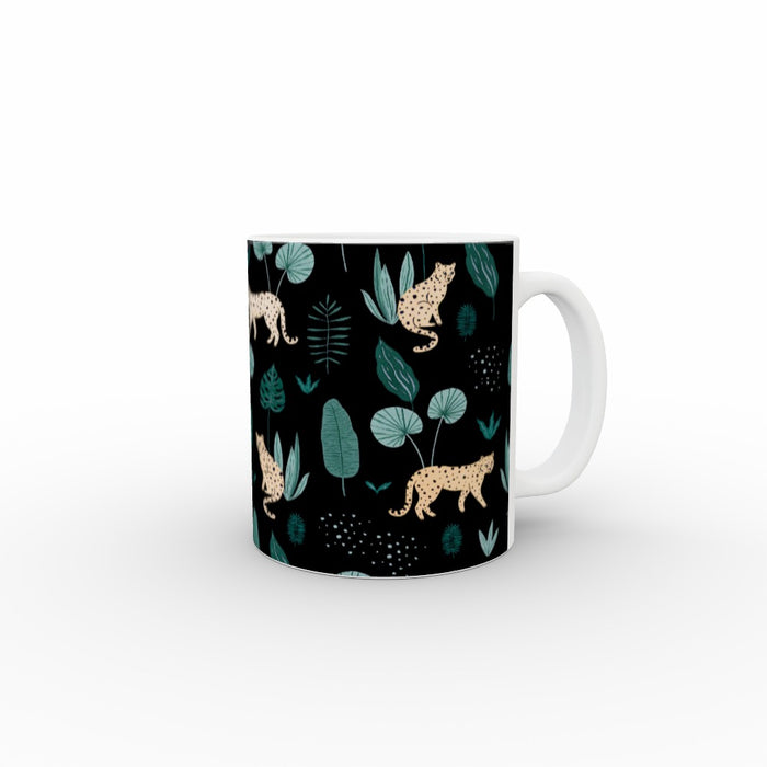 11oz Ceramic Mug - Lazy Leopard - printonitshop