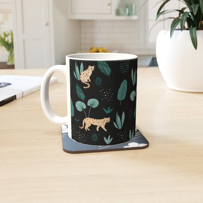 11oz Ceramic Mug - Lazy Leopard - printonitshop