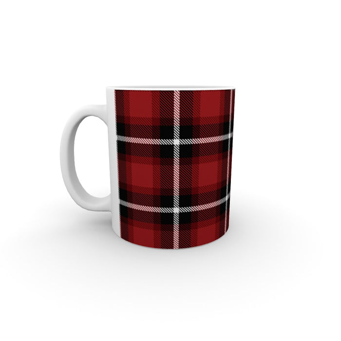 11oz Ceramic Mug - Textured Fabric Red - printonitshop