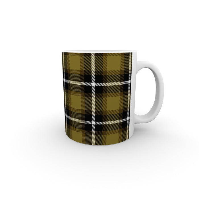 11oz Ceramic Mug - Textured Fabric Yellow - printonitshop