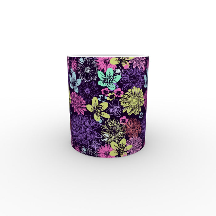 11oz Ceramic Mug - Flowers - printonitshop