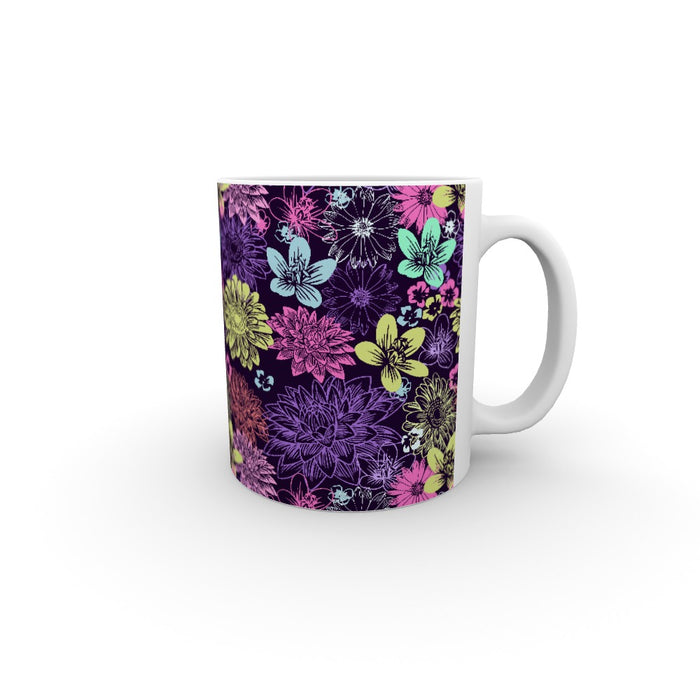 11oz Ceramic Mug - Flowers - printonitshop