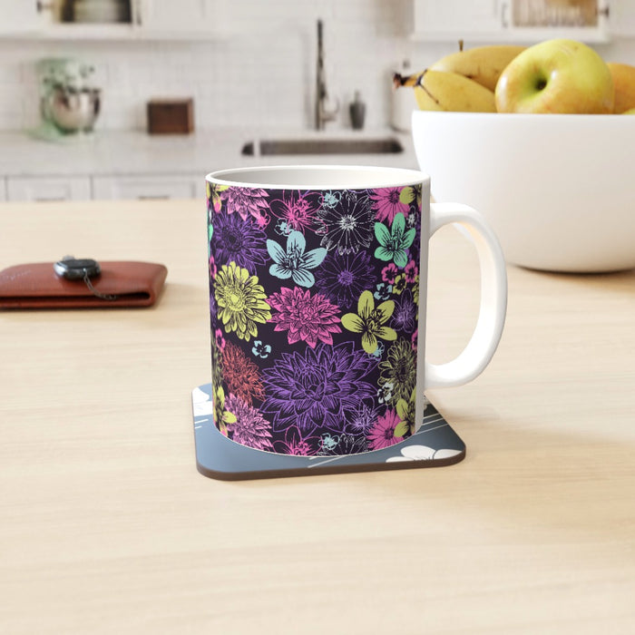 11oz Ceramic Mug - Flowers - printonitshop