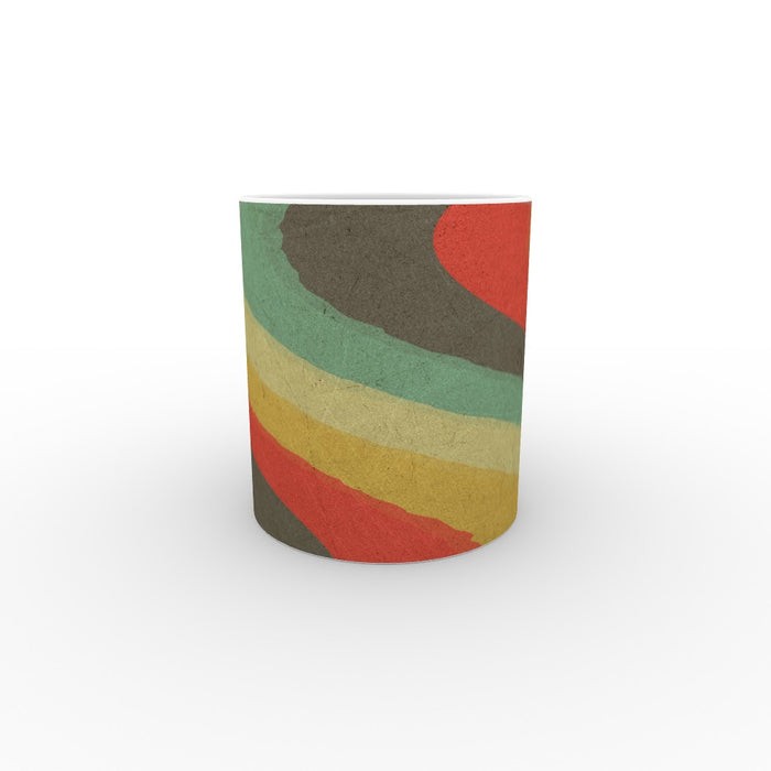 11oz Ceramic Mug - Textured Retro - printonitshop