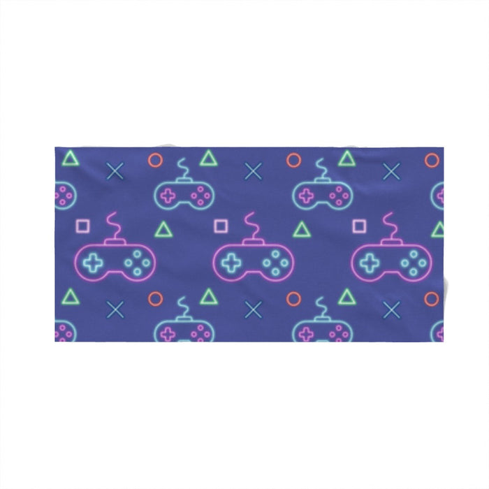 Towel - Gaming Neon Light Purple - Print On It