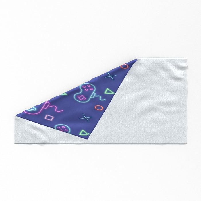 Towel - Gaming Neon Light Purple - Print On It