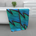 Towel - Abstract Waves Blue/Green - Print On It