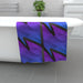 Towel - Abstract Waves Blue/Purple - Print On It