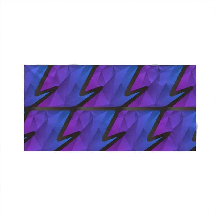 Towel - Abstract Waves Blue/Purple - Print On It