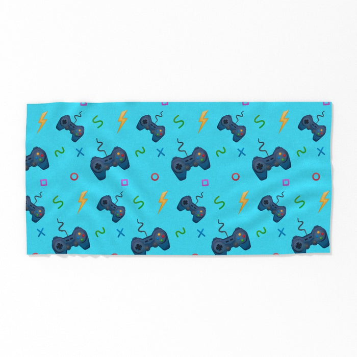 Towel - Pale Blue Gaming - Print On It