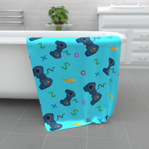 Towel - Pale Blue Gaming - Print On It