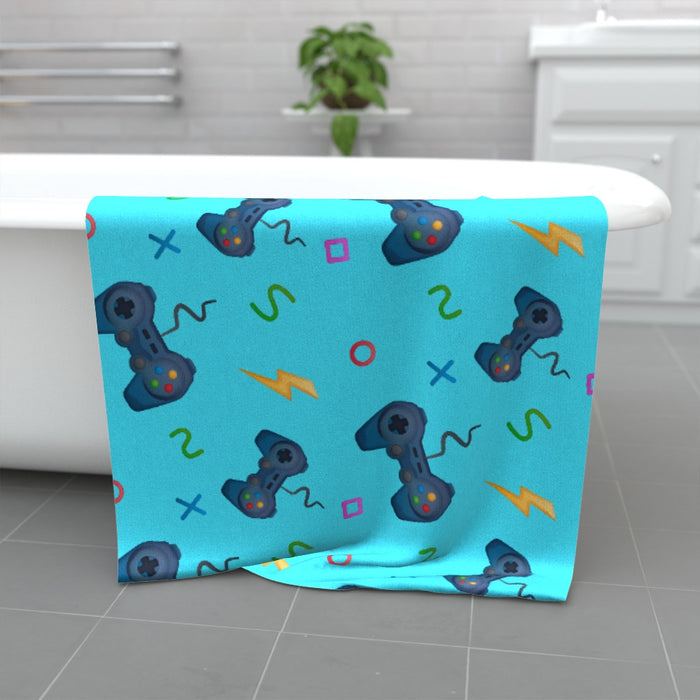 Towel - Pale Blue Gaming - Print On It