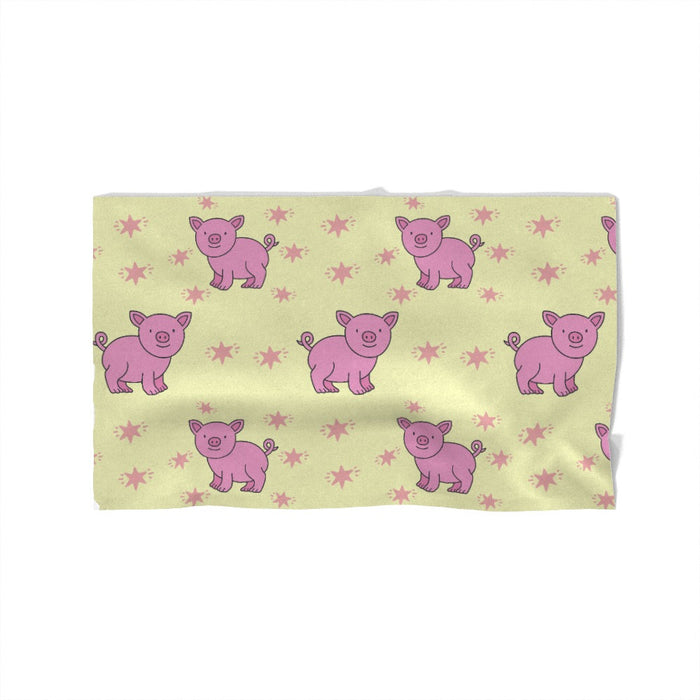 Towel - Pigs on Yellow - Print On It