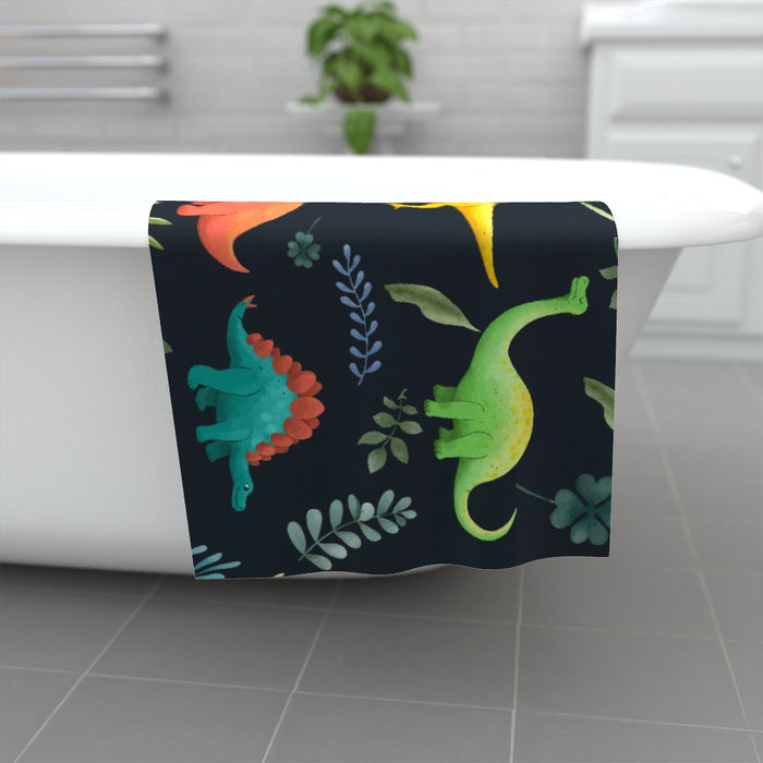 Towel - Dino Dark - Print On It