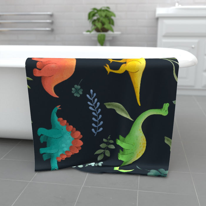 Towel - Dino Dark - Print On It