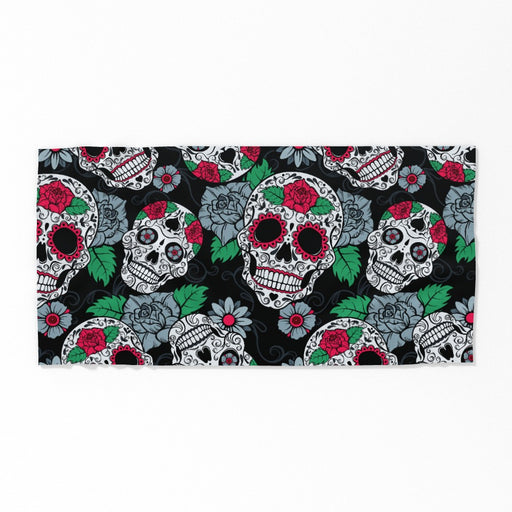 Towel - Skulls and Roses - Print On It