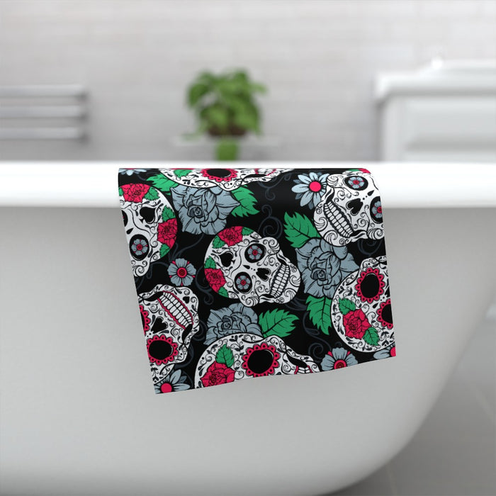 Towel - Skulls and Roses - Print On It