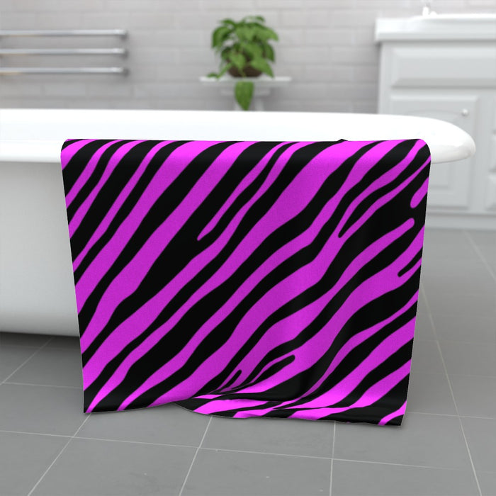 Towel - Pink Zebra - Print On It