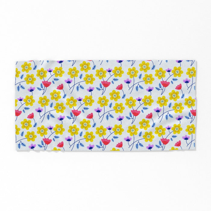 Towel - Yellow Flowers - Print On It