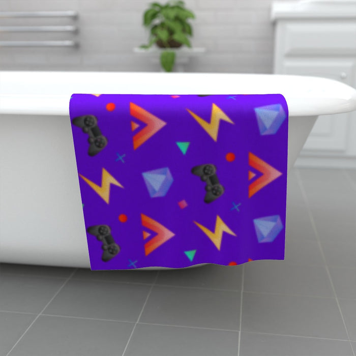 Towel - Gamers Play Purple - Print On It