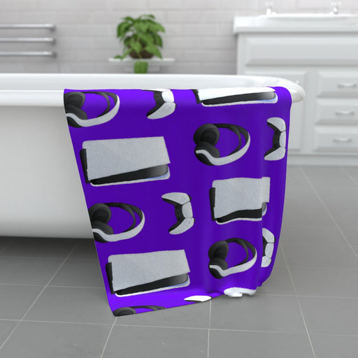 Towel - PS New Gaming Purple - Print On It