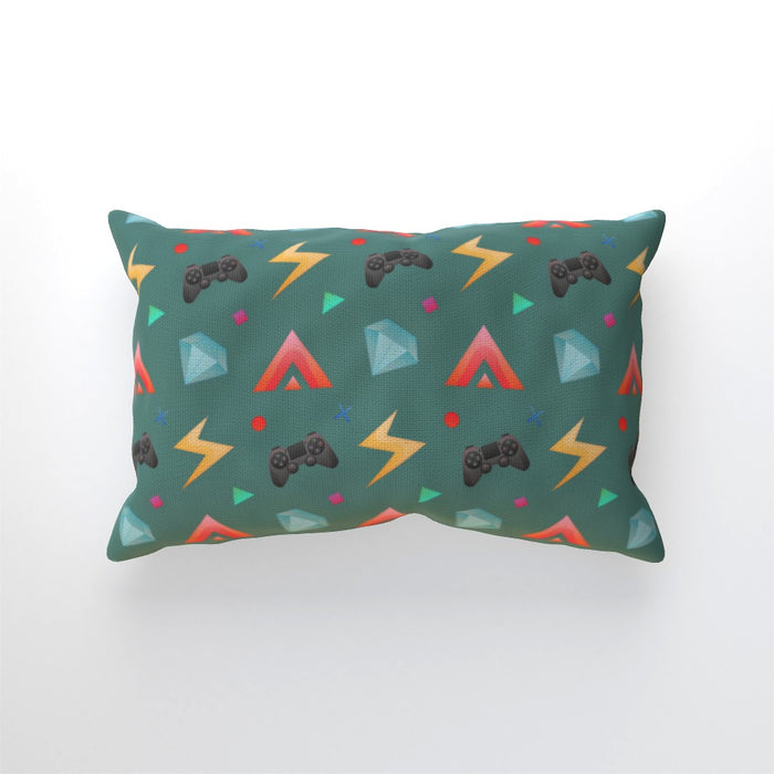 Cushion - Gamers Play Green - printonitshop