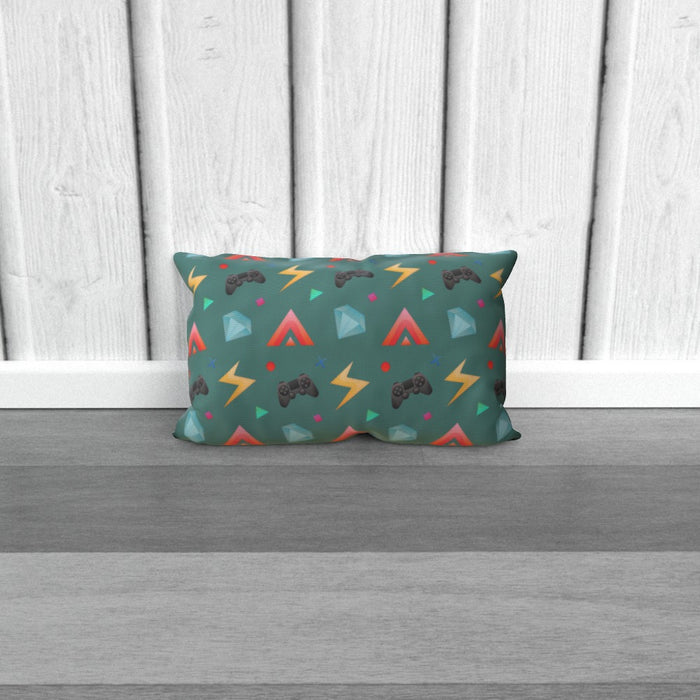 Cushion - Gamers Play Green - printonitshop