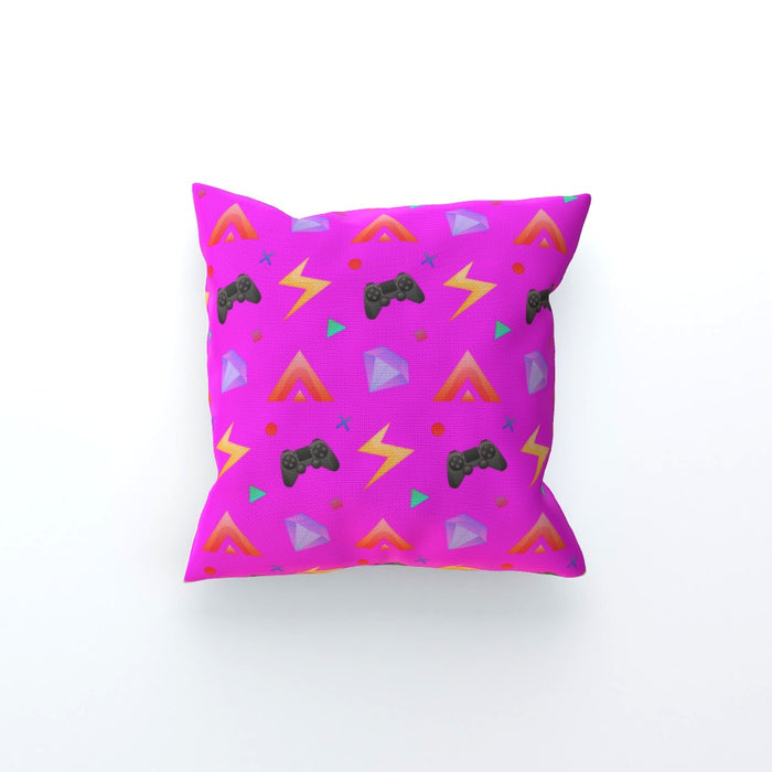 Cushion - Gamers Play Pink - printonitshop