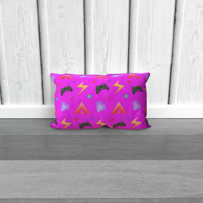 Cushion - Gamers Play Pink - printonitshop