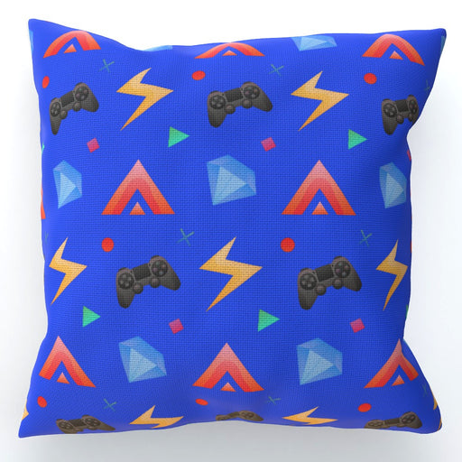 Cushion - Gamers Play Blue - printonitshop