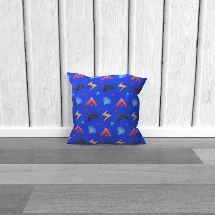 Cushion - Gamers Play Blue - printonitshop