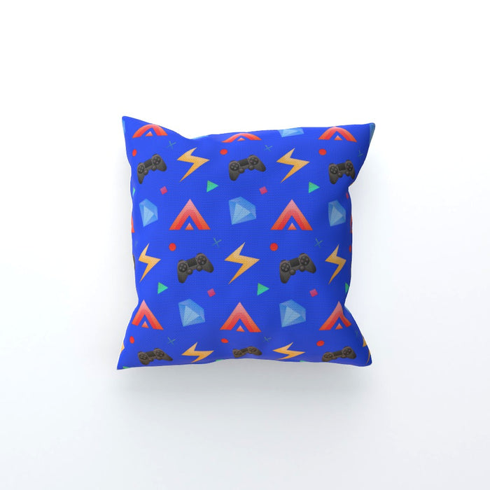 Cushion - Gamers Play Blue - printonitshop