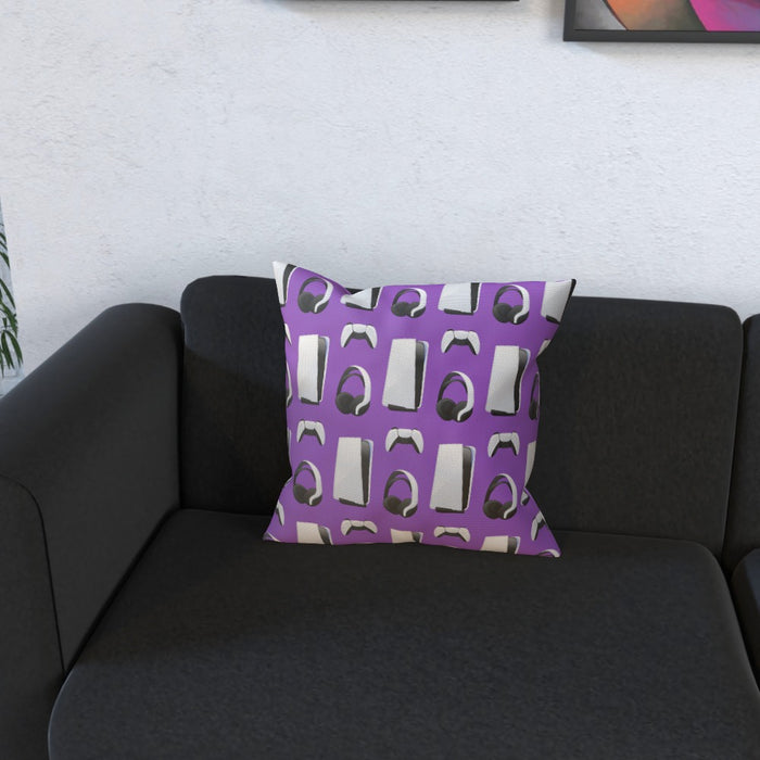 Cushion - PS New Gaming Purple - printonitshop