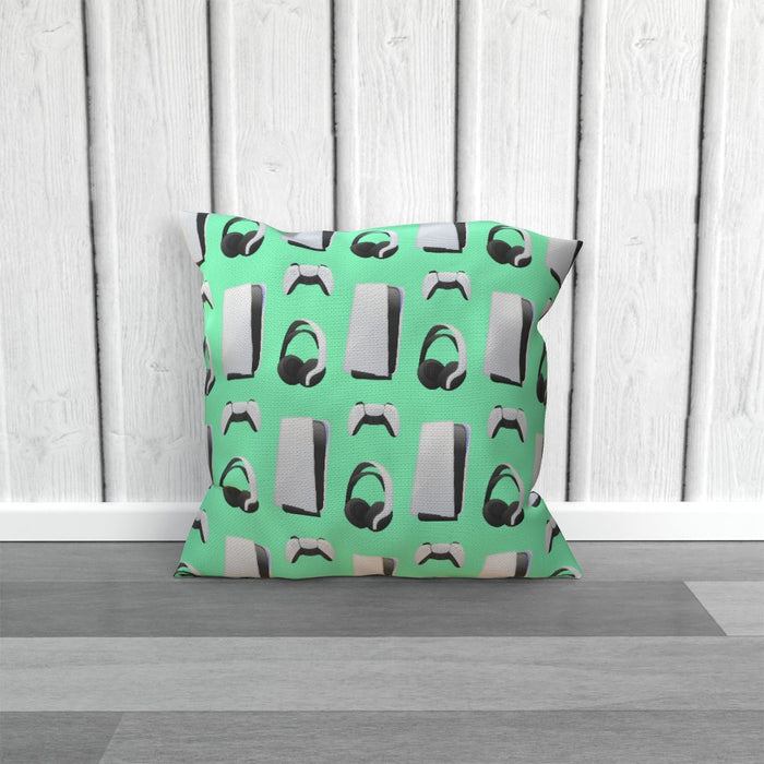 Cushion - PS New Gaming Light Green - printonitshop