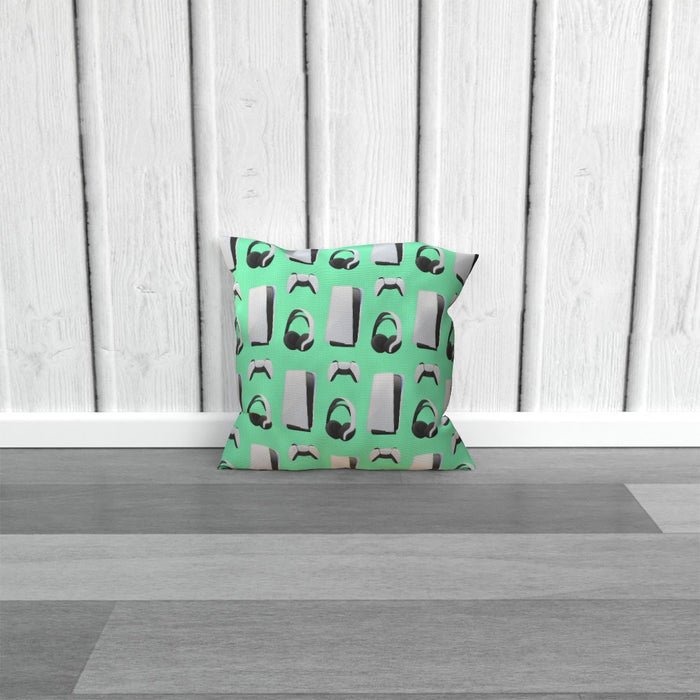 Cushion - PS New Gaming Light Green - printonitshop