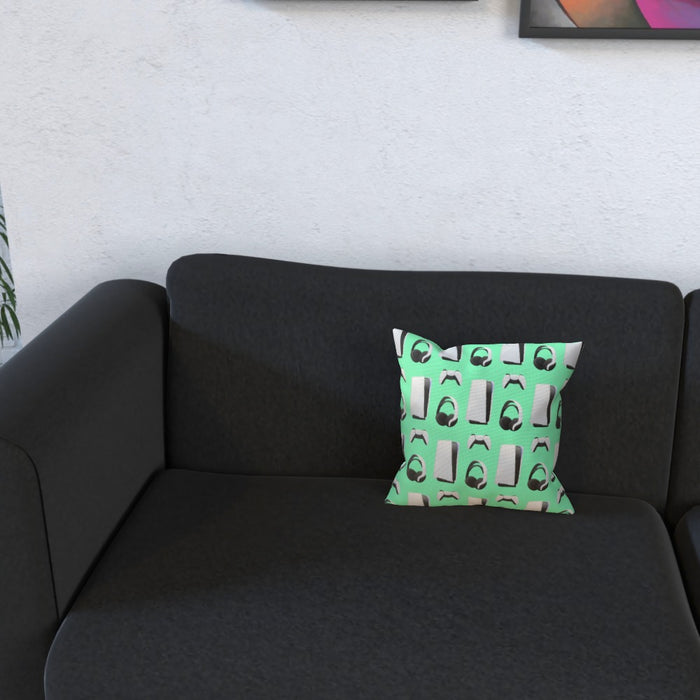 Cushion - PS New Gaming Light Green - printonitshop