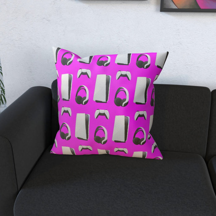 Cushion - PS New Gaming Pink - printonitshop