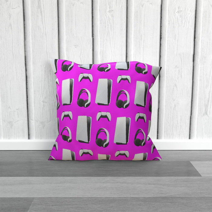 Cushion - PS New Gaming Pink - printonitshop