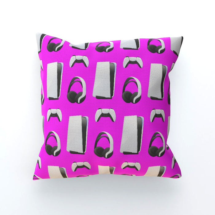 Cushion - PS New Gaming Pink - printonitshop