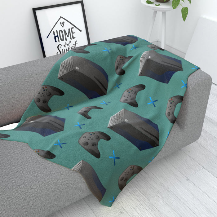 Blanket - X Boxing Green - printonitshop