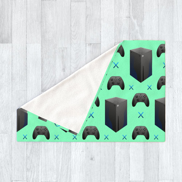 Blanket - X Boxing Bright Green - printonitshop