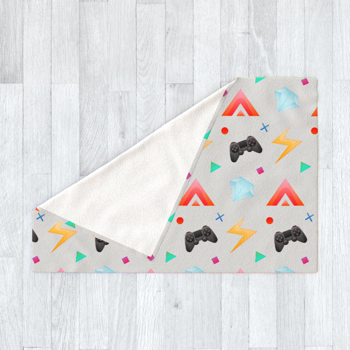 Blanket - Gamers Play Grey - printonitshop