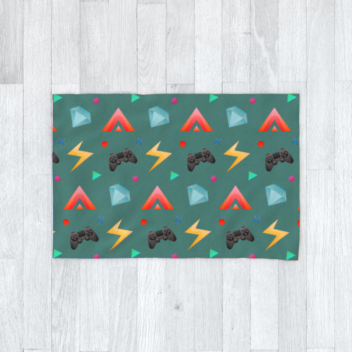 Blanket - Gamers Play Green - printonitshop