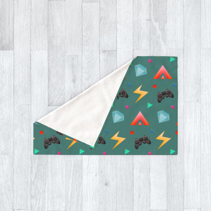 Blanket - Gamers Play Green - printonitshop